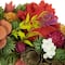 12.5" Mixed Floral Artificial Wooden Spring Wreath